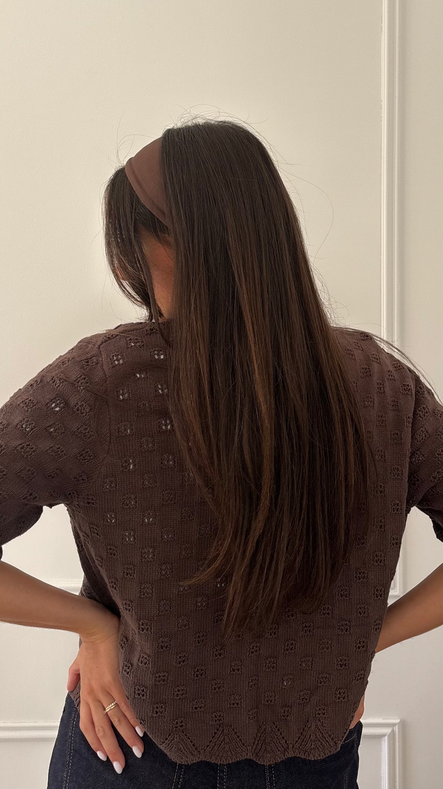 Gilet AVA - Chocolat
