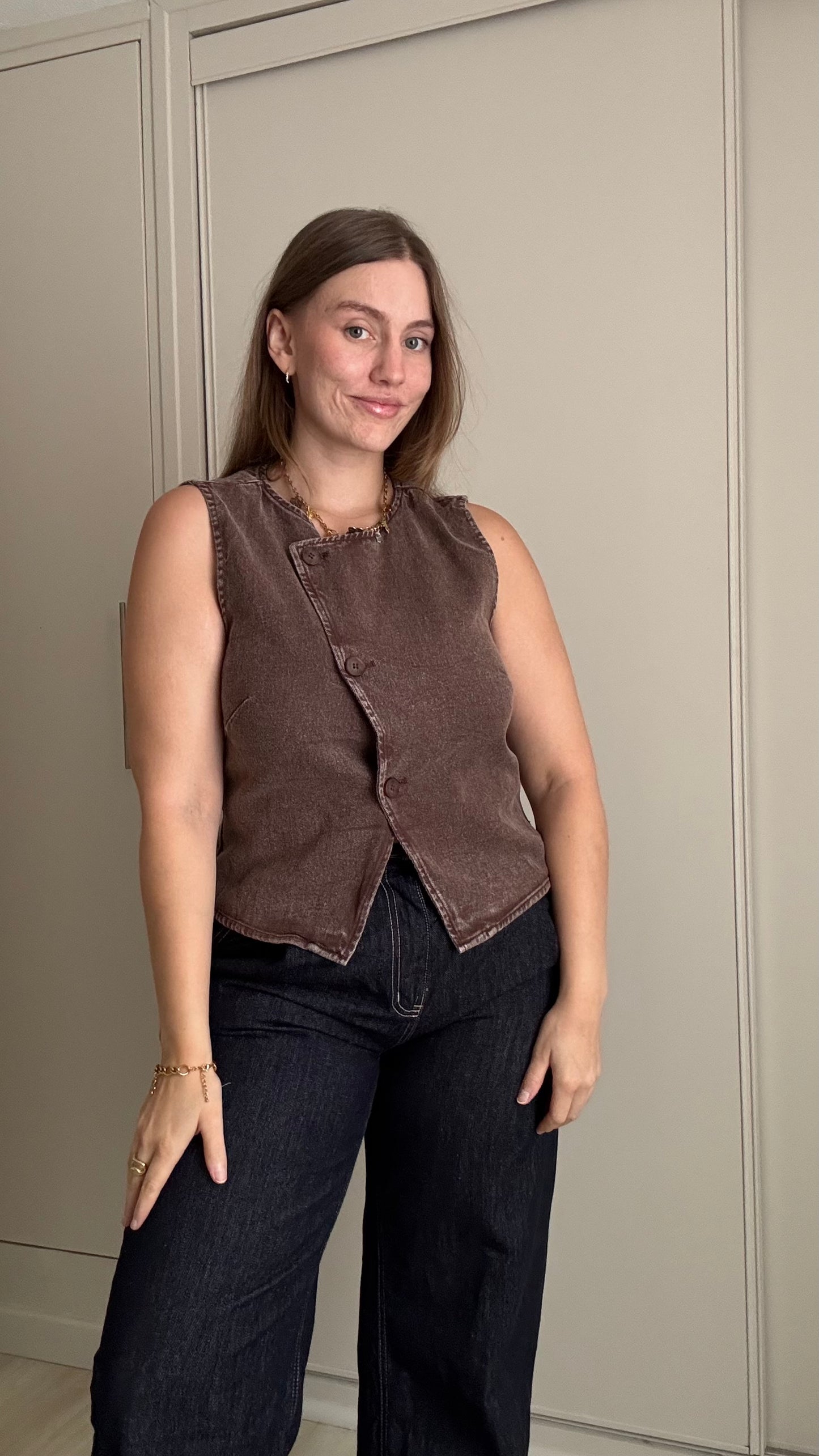 Top VICTORIA - CHOCOLAT