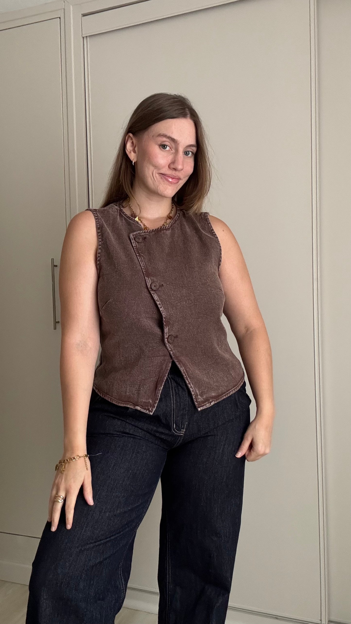 Top VICTORIA - CHOCOLAT