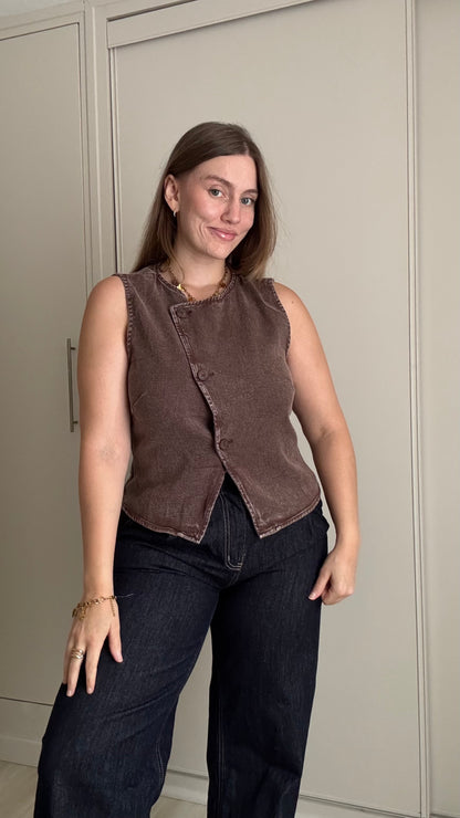 Top VICTORIA - CHOCOLAT