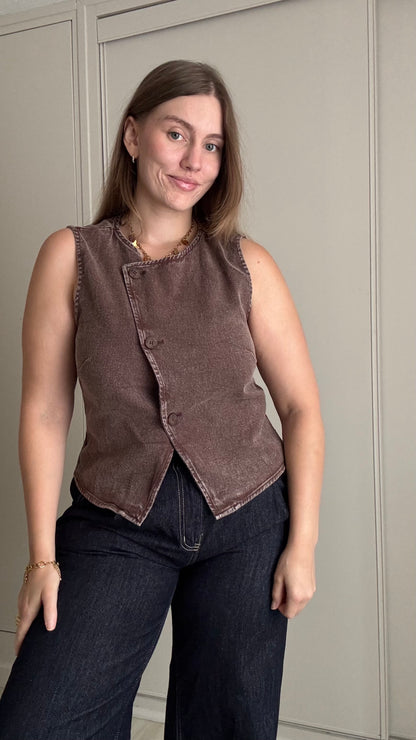 Top VICTORIA - CHOCOLAT