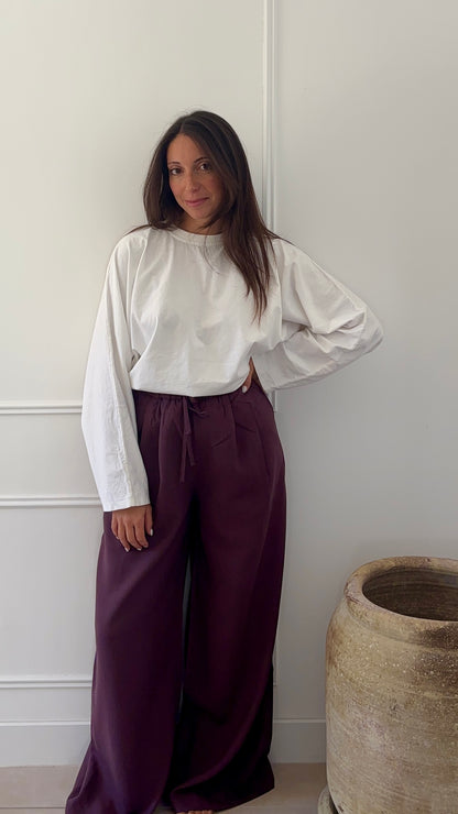 Pantalon ELYA - Prune