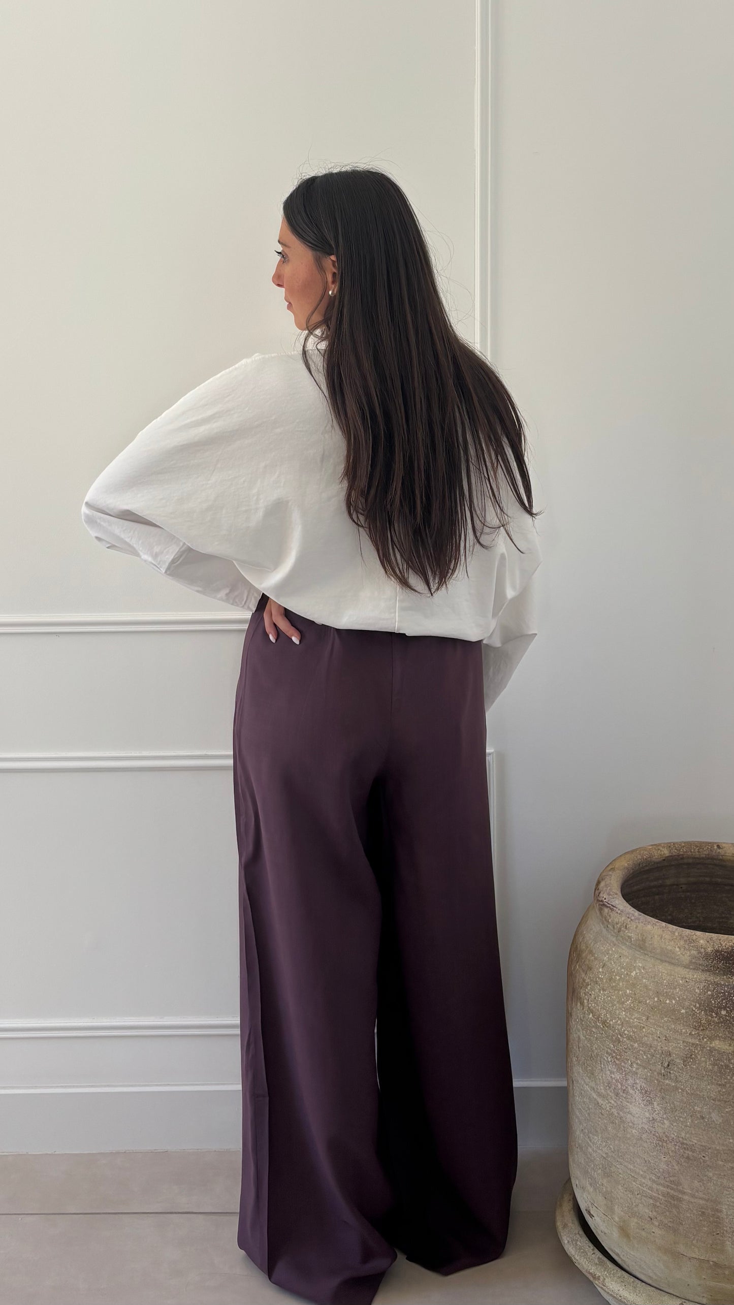 Pantalon ELYA - Prune