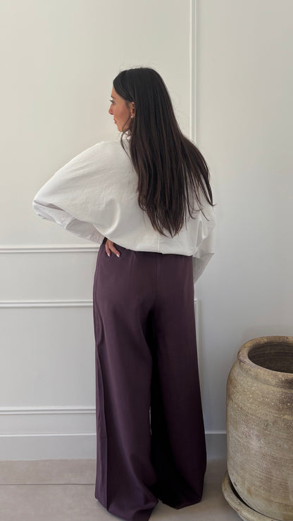 Pantalon ELYA - Prune