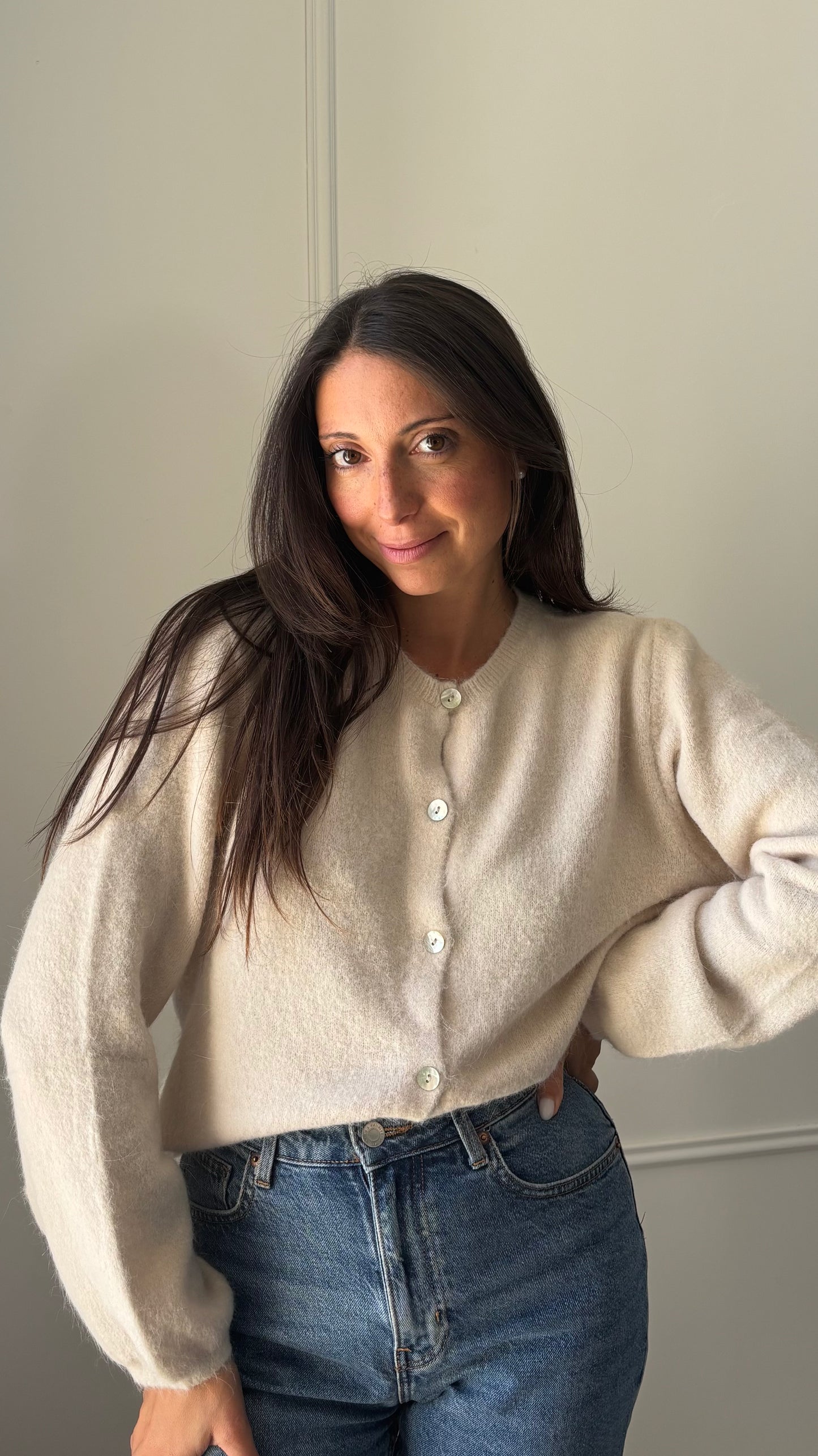 Cardigan MARY - Crème