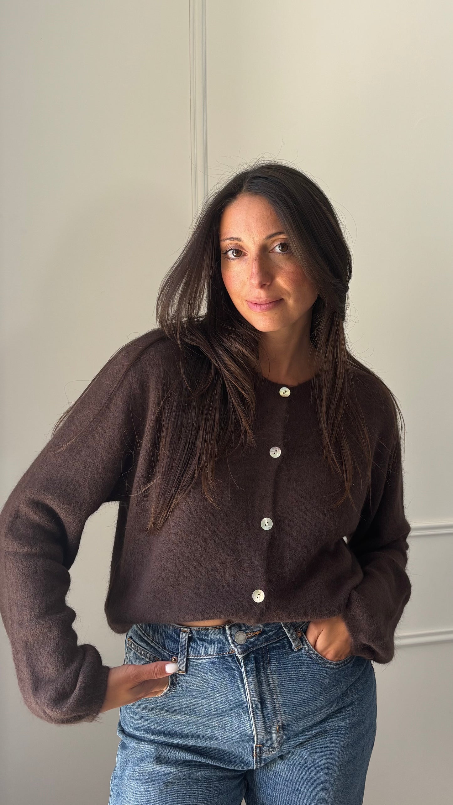 Cardigan MARY - Marron