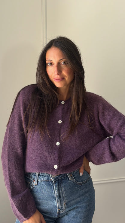 Cardigan MARY - Prune