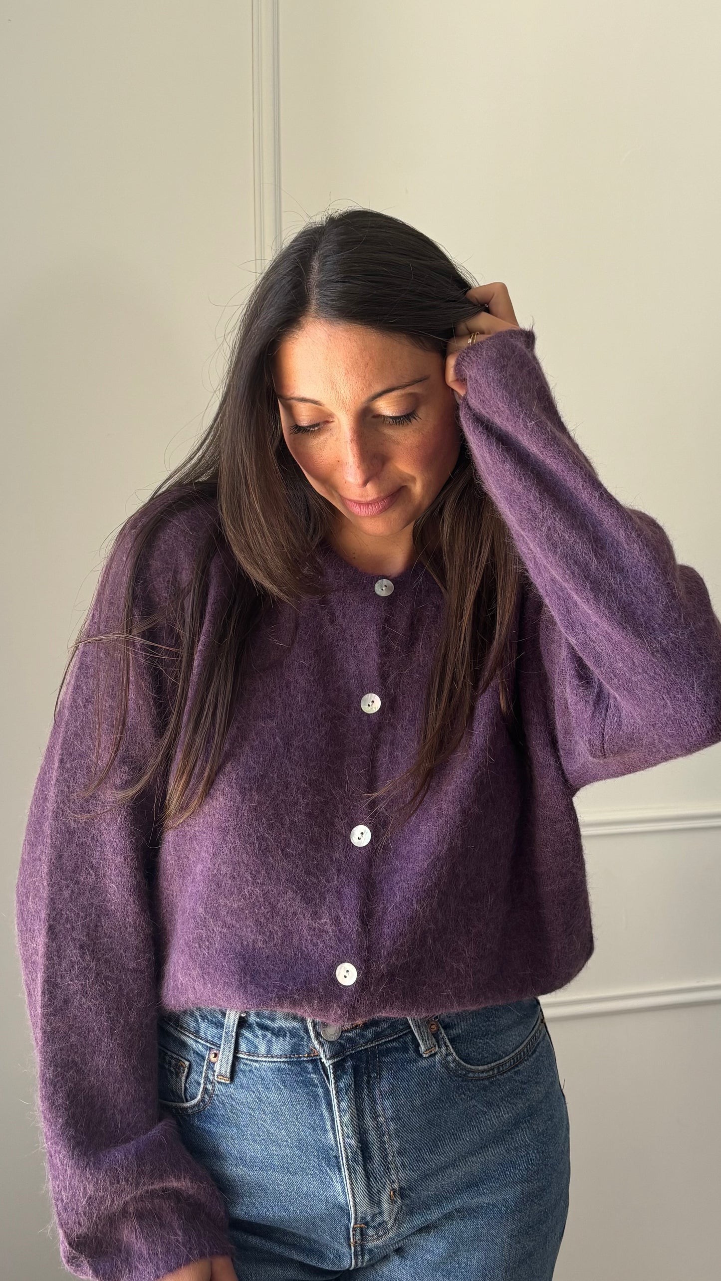 Cardigan MARY - Prune