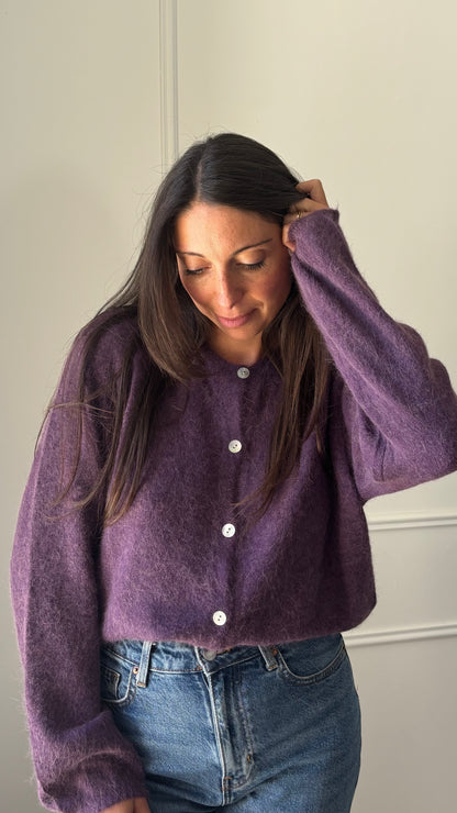Cardigan MARY - Prune