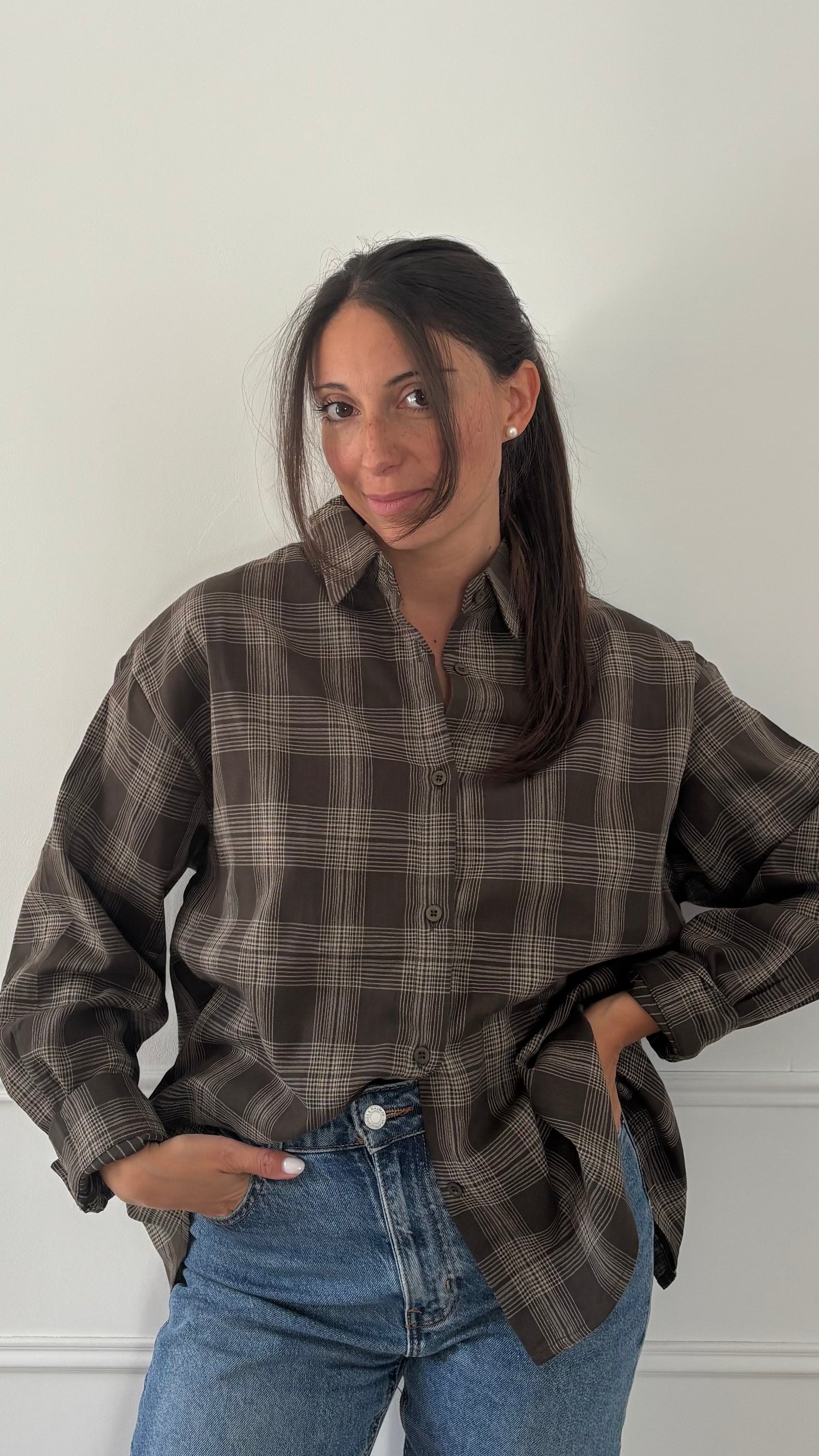 Blouse ASHLEY - Marron