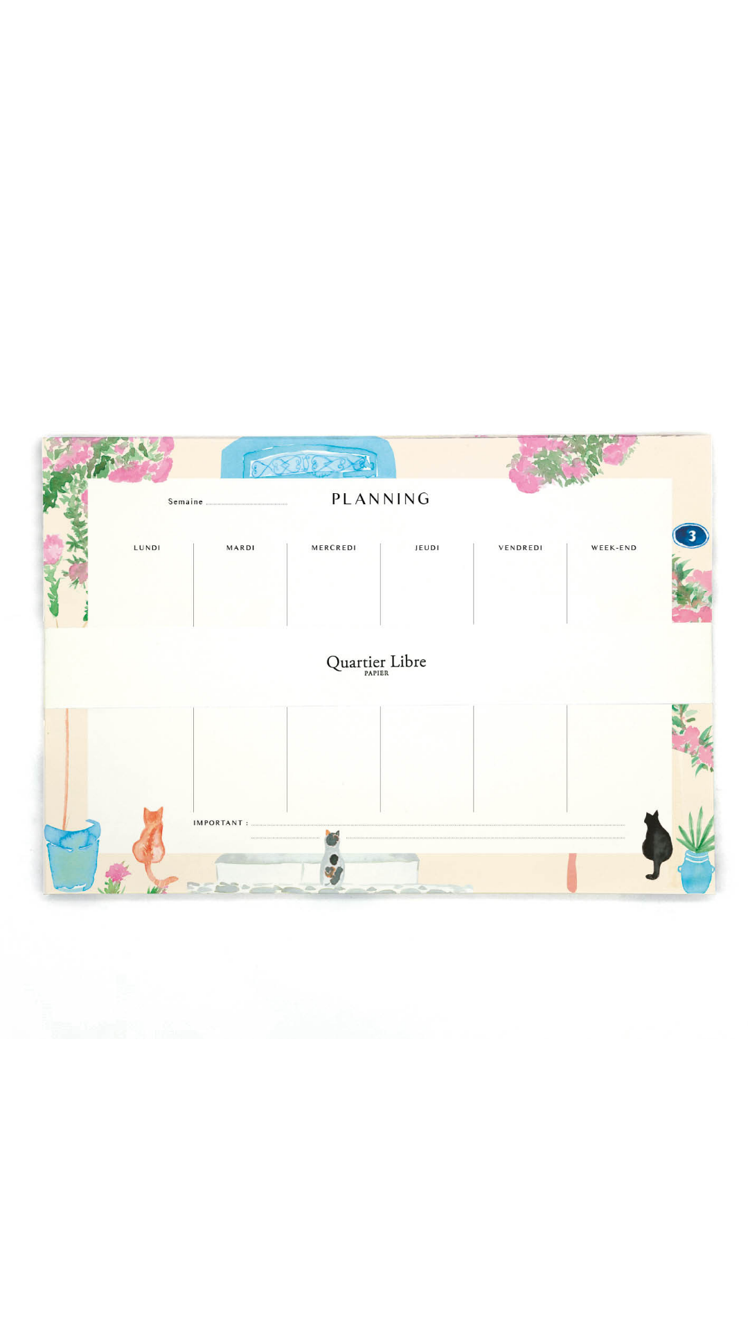Semainier - QUARTIER LIBRE
