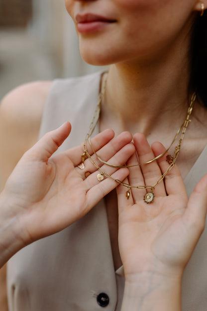 Collier CHARMS - Doré