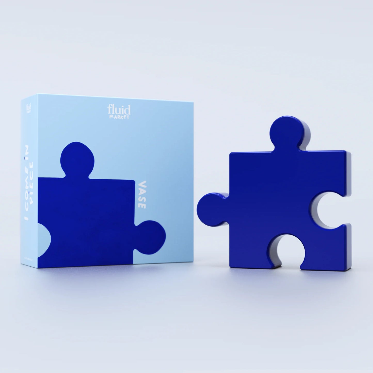 VASE PUZZLE BLEU - FLUID MARKET