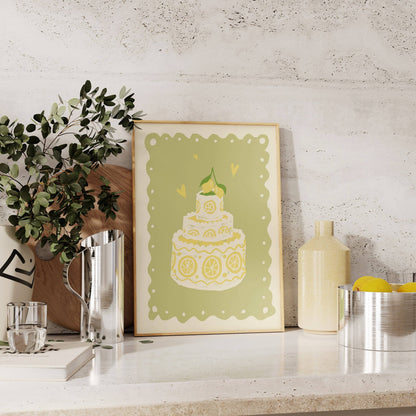 Affiche gâteau au citron - STUDIO DOLCI