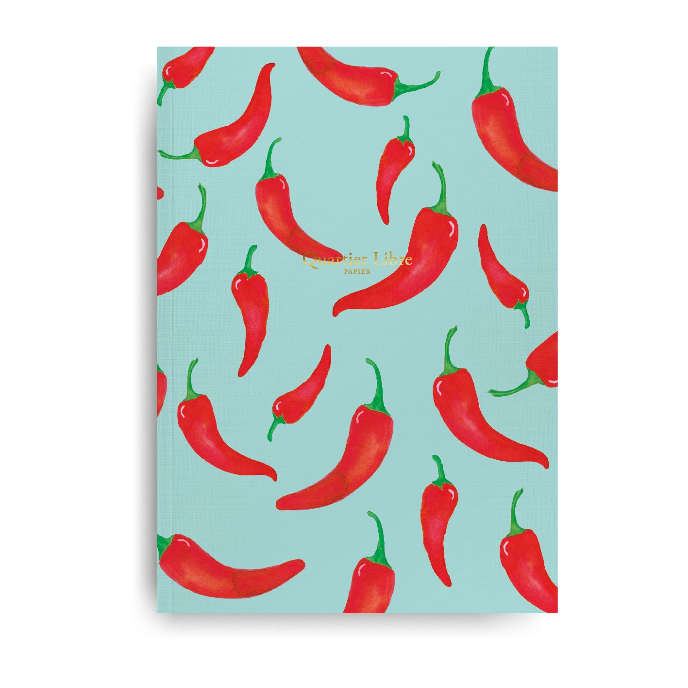 Grand carnet couverture piments