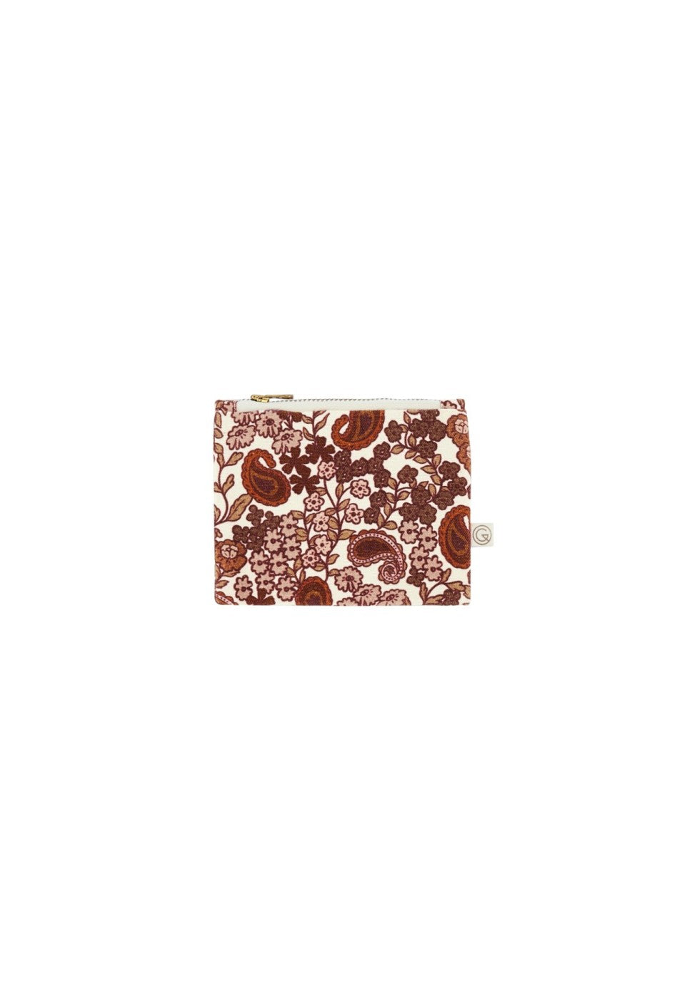 Porte-monnaie motifs arabesque rouge bordeaux