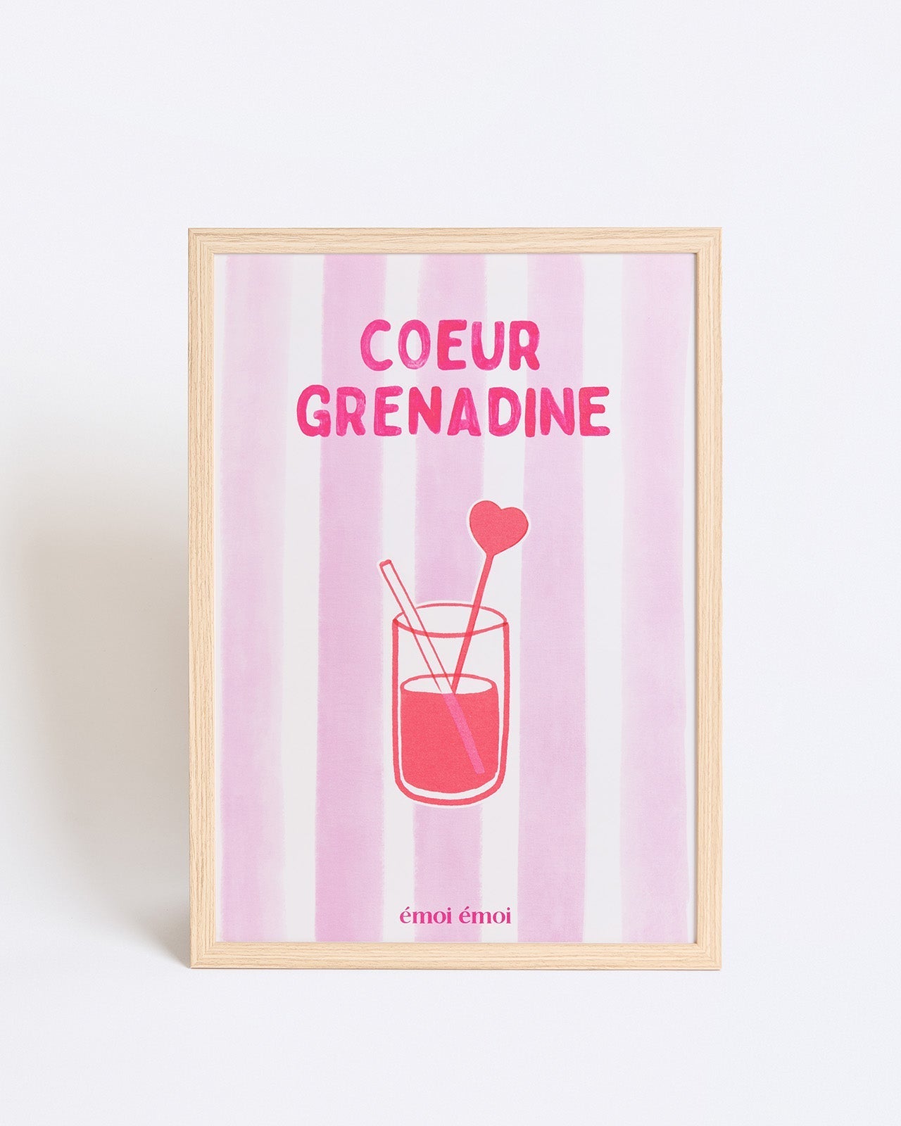 Affiche " Coeur Grenadine" - EMOI EMOI