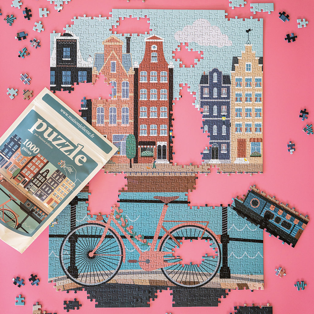 Puzzle 1000 pièces motif velo